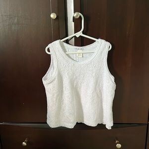 Girls lace going out cropped tank top